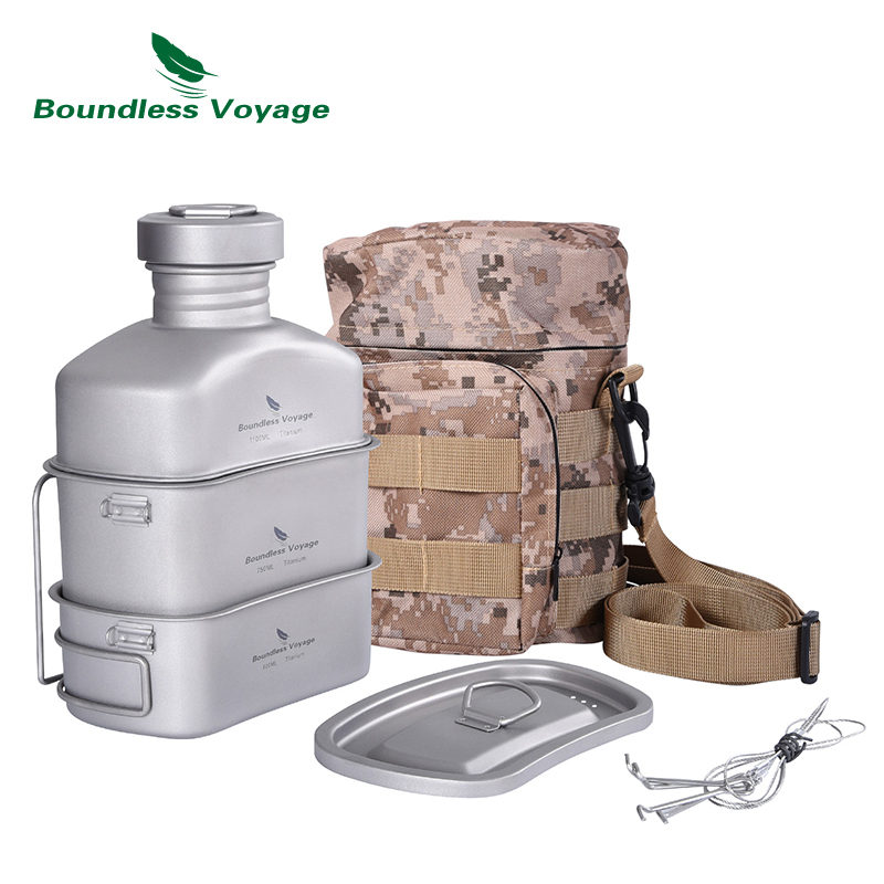 Camping Outdoor Cooking Equipment - Bezgraniczna podróż odkryty wojskowy stołówka butelka