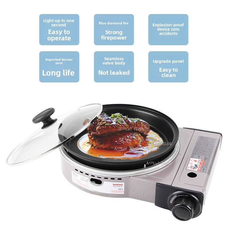 Camping Cooking Burner - Przenośna, wiatroodporna kuchenka gazowa na butan