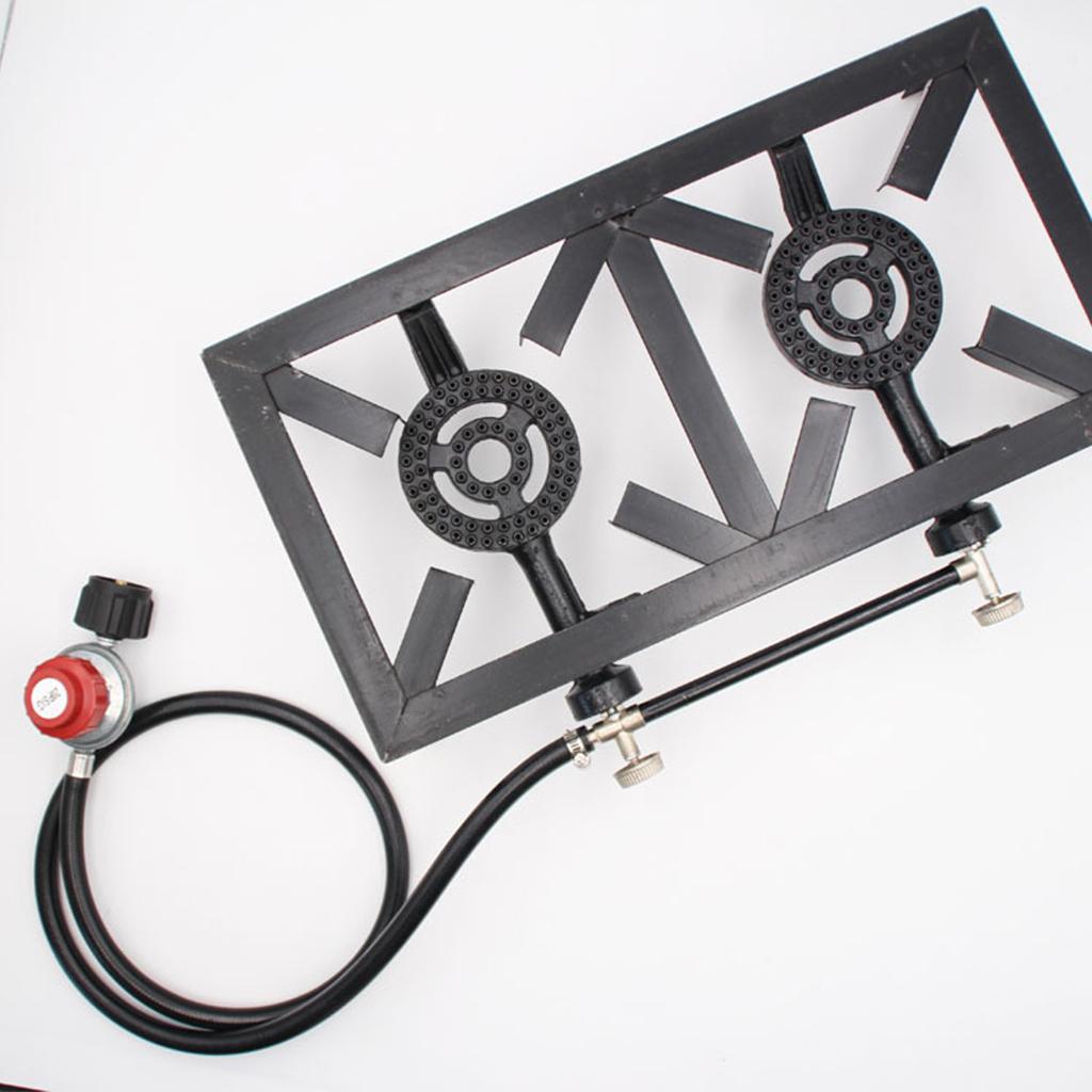 Camping Double Cooking Stove - Kuchenka Gazowa Dwupalnikowa z Regulowanym Regulatorem