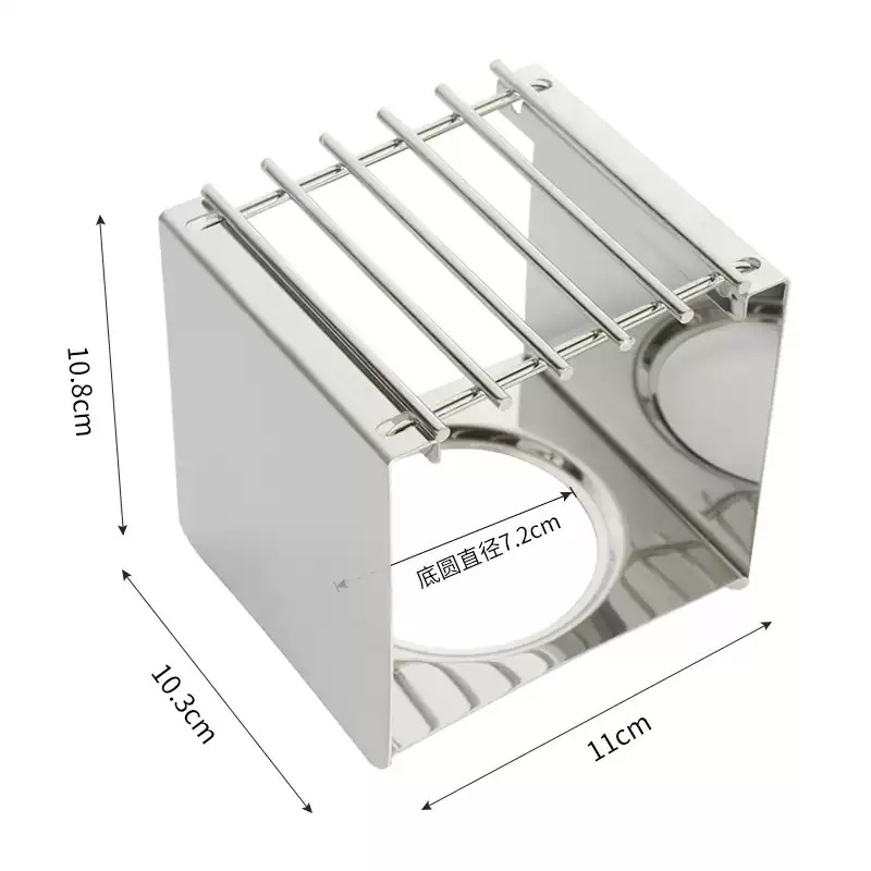 Camping Outdoor Cooking Equipment - Stalowy kwadratowy stojak na kawę, stabilny
