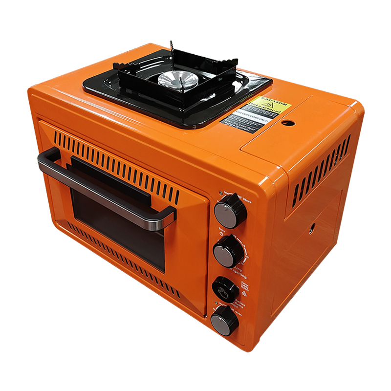 Camping Double Cooking Stove - Wielofunkcyjny piec gazowy z kuchenką, odporny