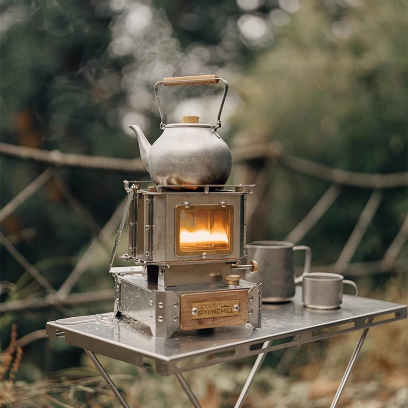 Camping Double Cooking Stove - Kuchenka kempingowa w stylu vintage z