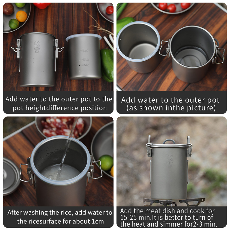 KEITH Czajnik do gotowania ryż – Camping Cooking Kitchen recenzja i cena