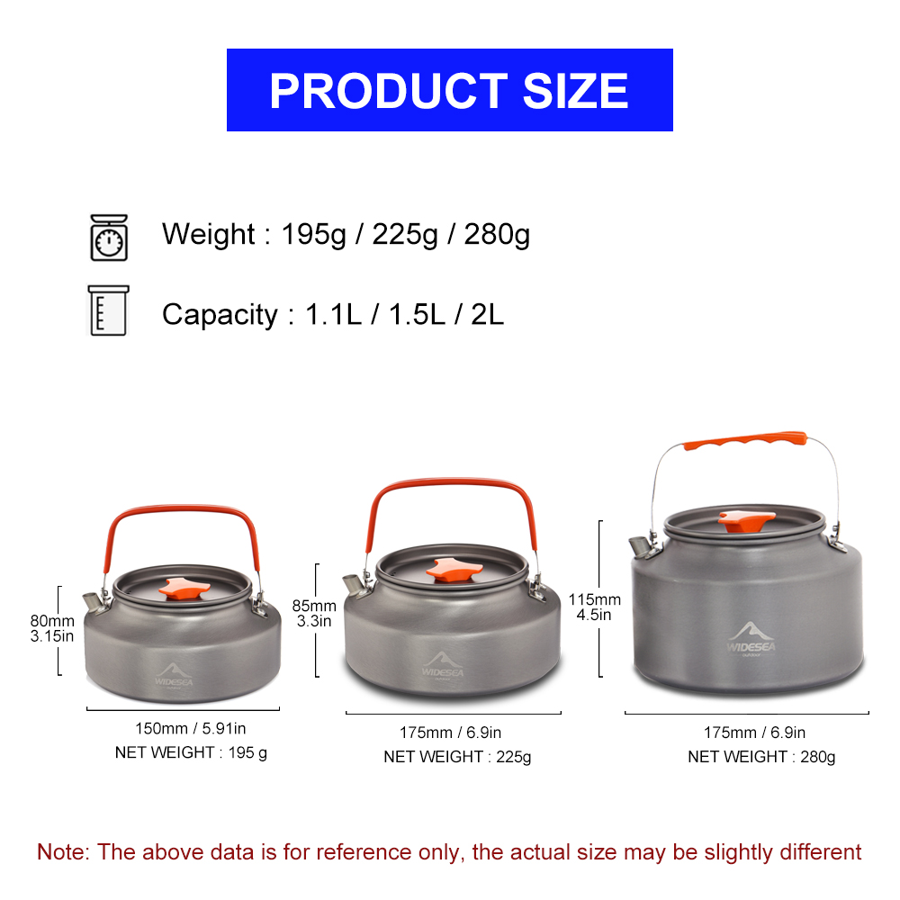 Veduea 1.1L 2L1.5L Camping cza – Camping Outdoor Cooking Equipment recenzja i cena