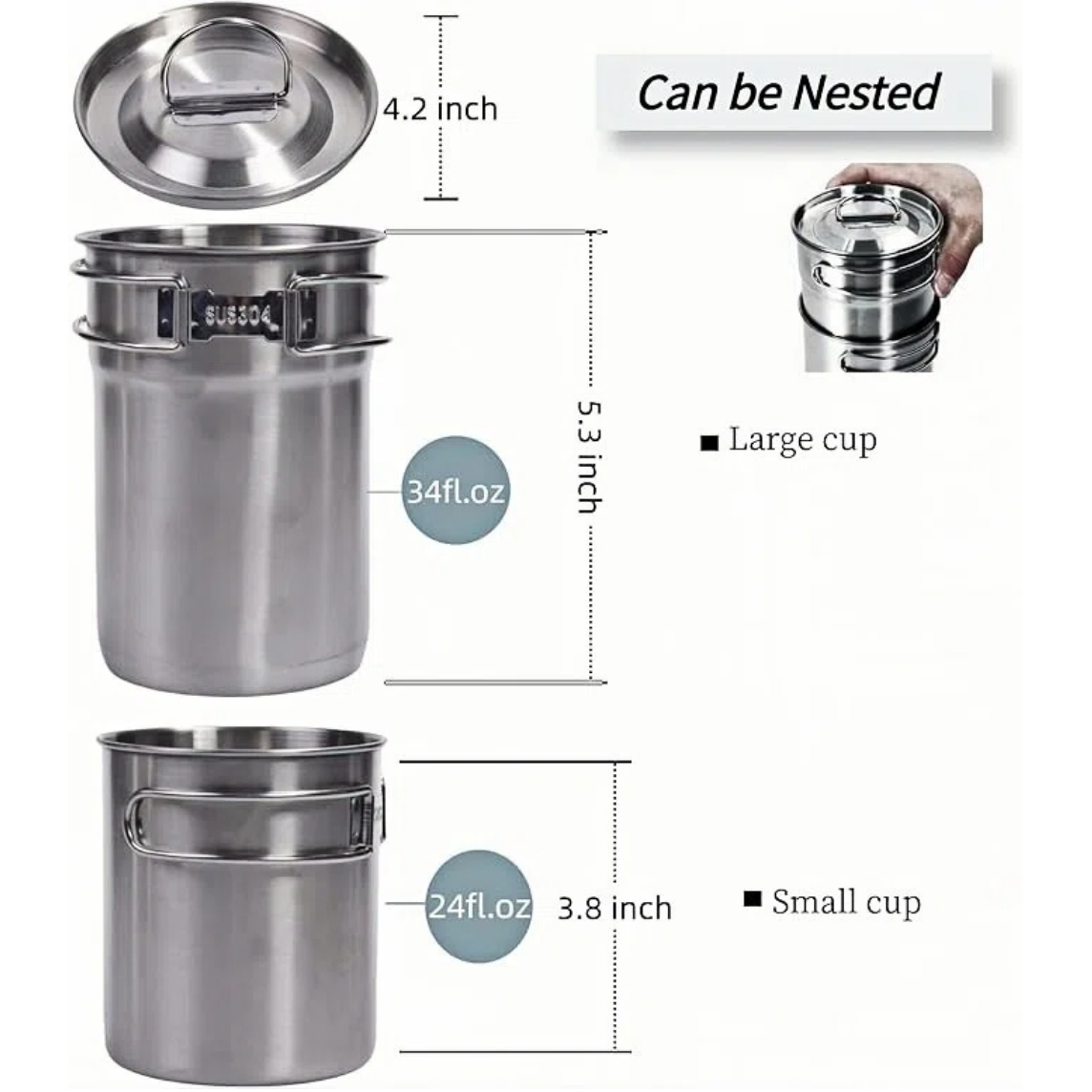 Składane kubki kempingowe, nac – Camping Outdoor Cooking Equipment recenzja i cena