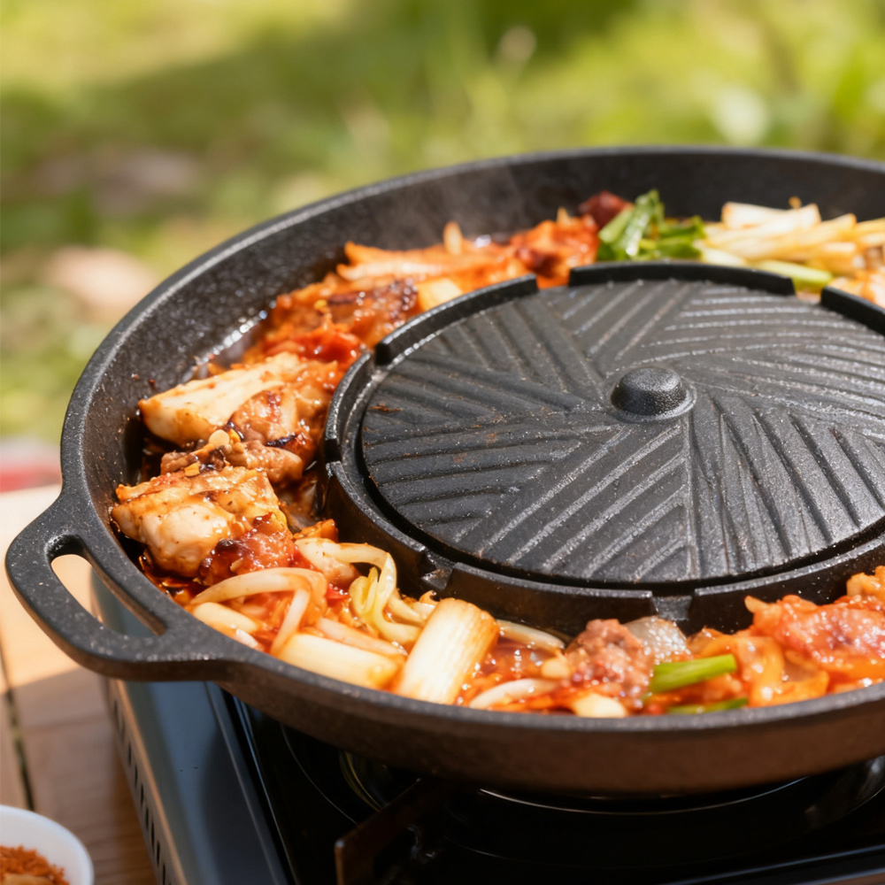 KOSUN Koreańska Patelnia do Gr – Camping Cooking Equipment recenzja i cena