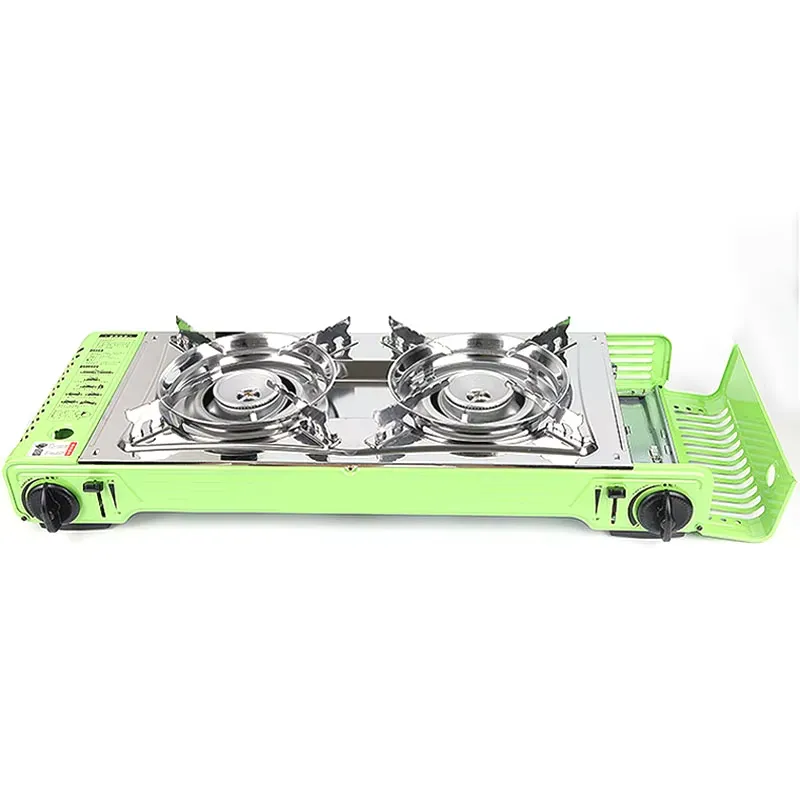 Przenośny kempingowy stół kuch – Camping Double Cooking Stove recenzja i cena