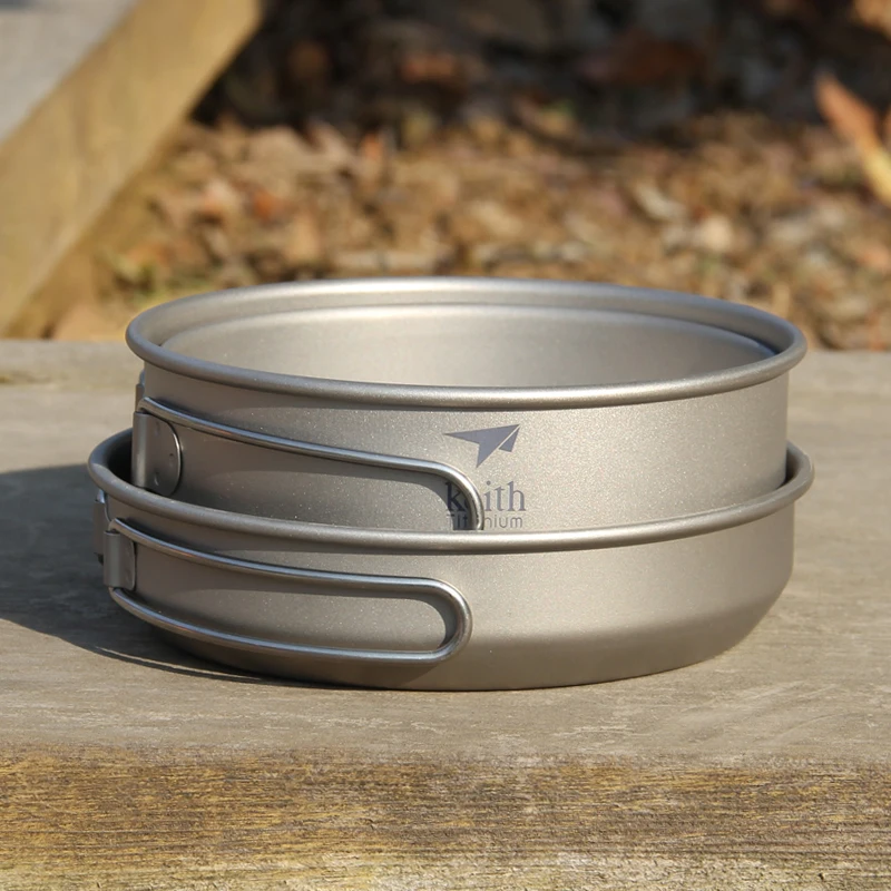 Keith 3PCS Titanium Cookware P – Camping Outdoor Cooking Equipment recenzja i cena
