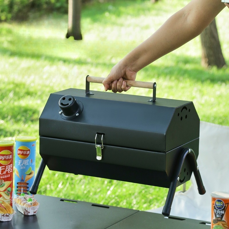 Grill na węgiel drzewny ze sta – Camping Double Cooking Stove recenzja i cena