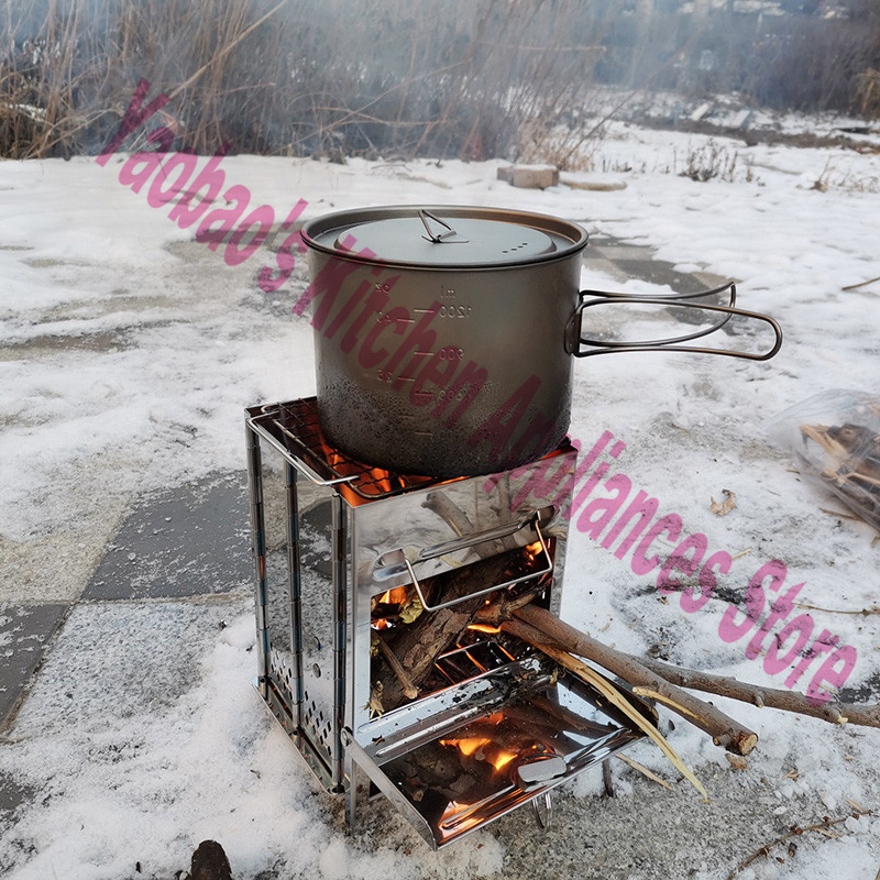 Przenośny piec na drewno do uż – Camping Outdoor Cooking Equipment recenzja i cena