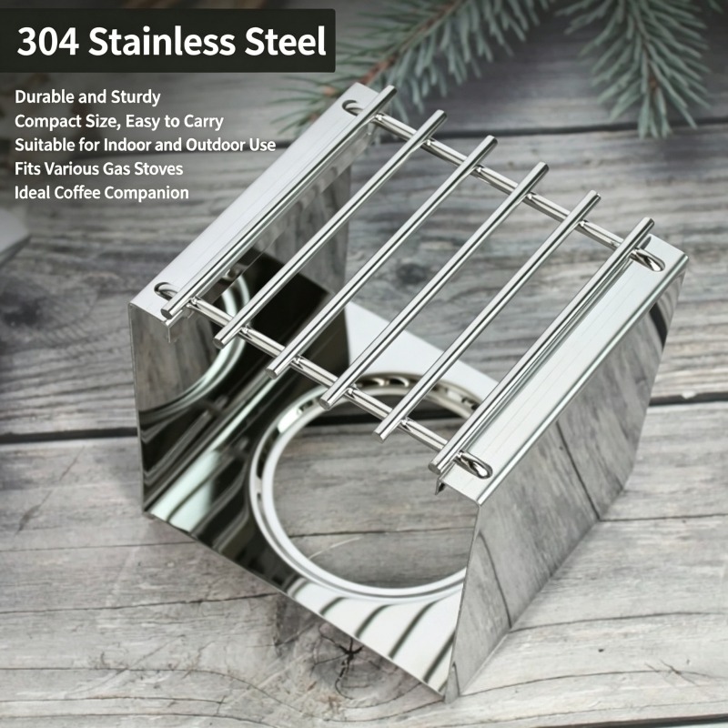 Stalowy kwadratowy stojak na k – Camping Outdoor Cooking Equipment recenzja i cena