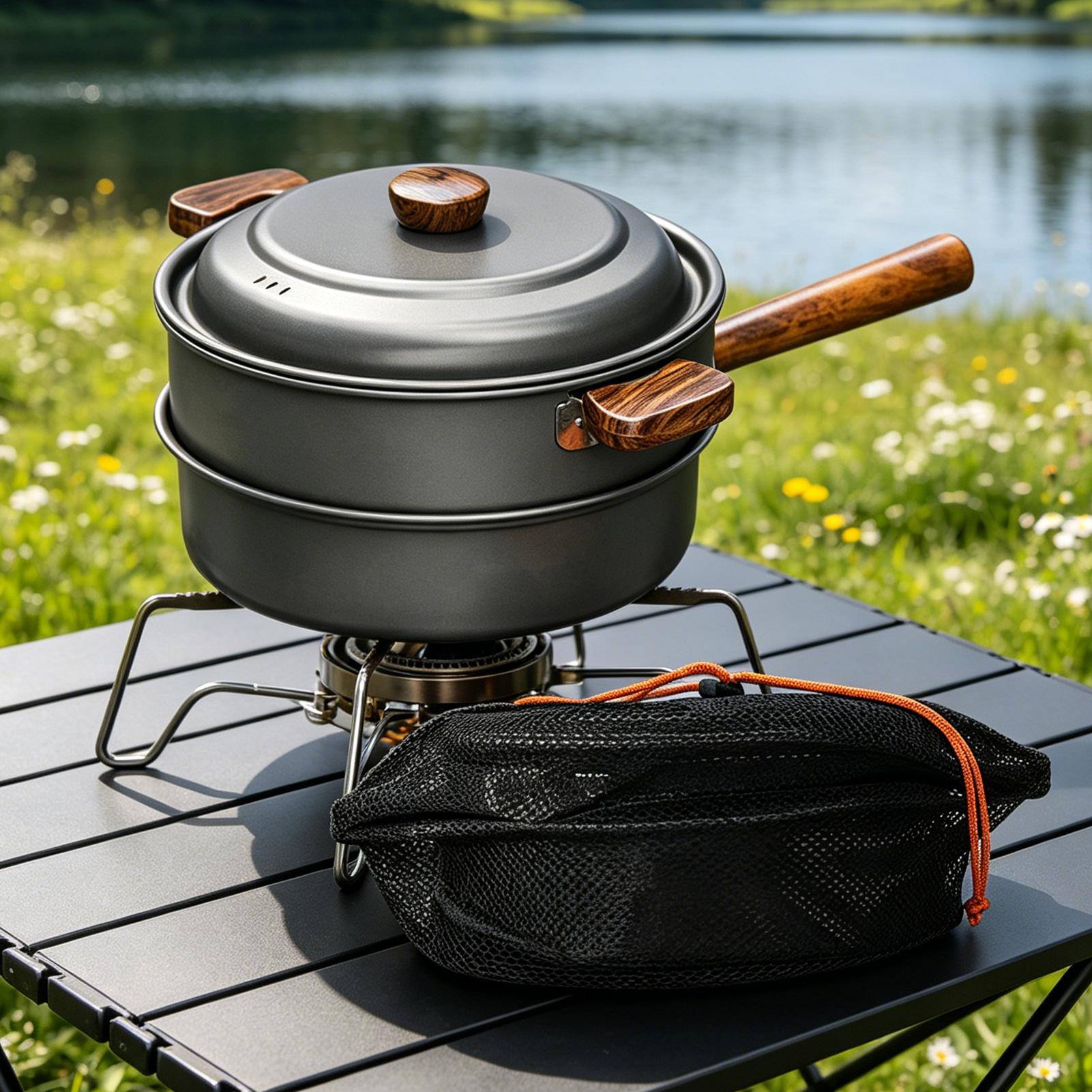 Przenośny garnek kempingowy, d – Camping Double Cooking Stove recenzja i cena