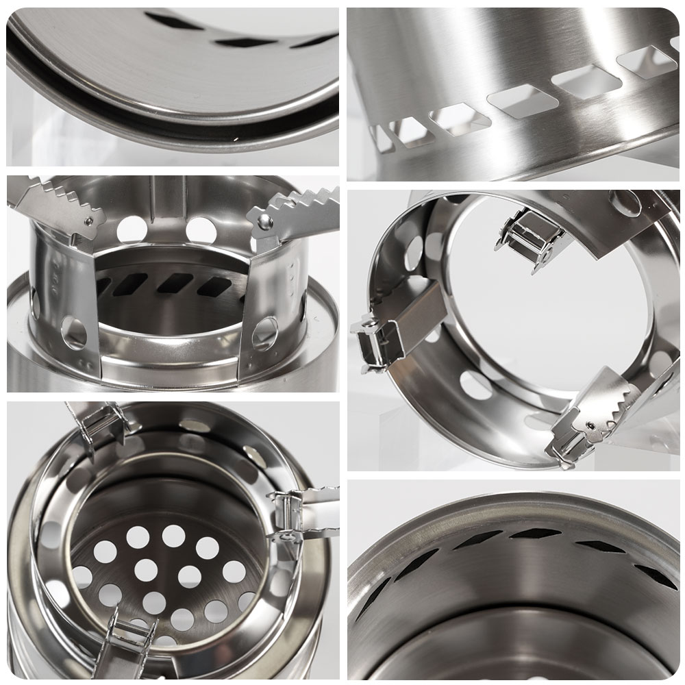 Przenośna kuchenka na drewno d – Camping Double Cooking Stove recenzja i cena