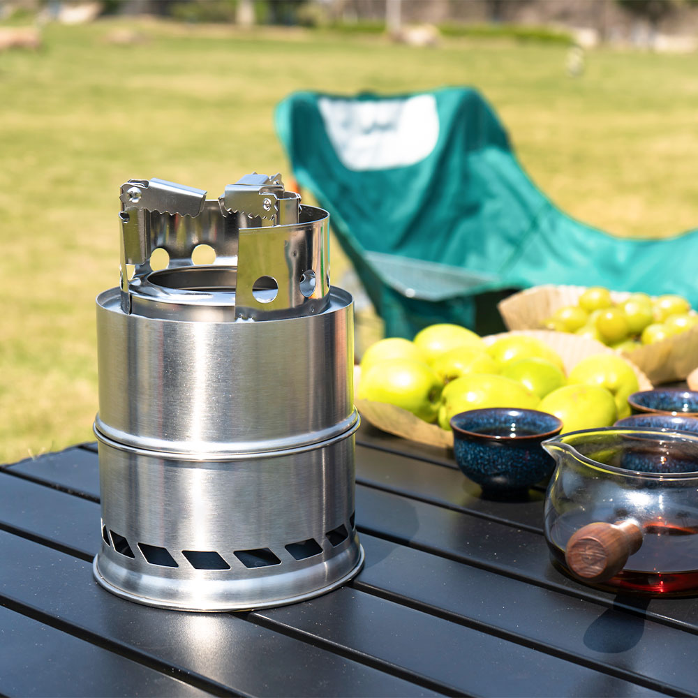 Przenośna kuchenka na drewno d – Camping Double Cooking Stove recenzja i cena