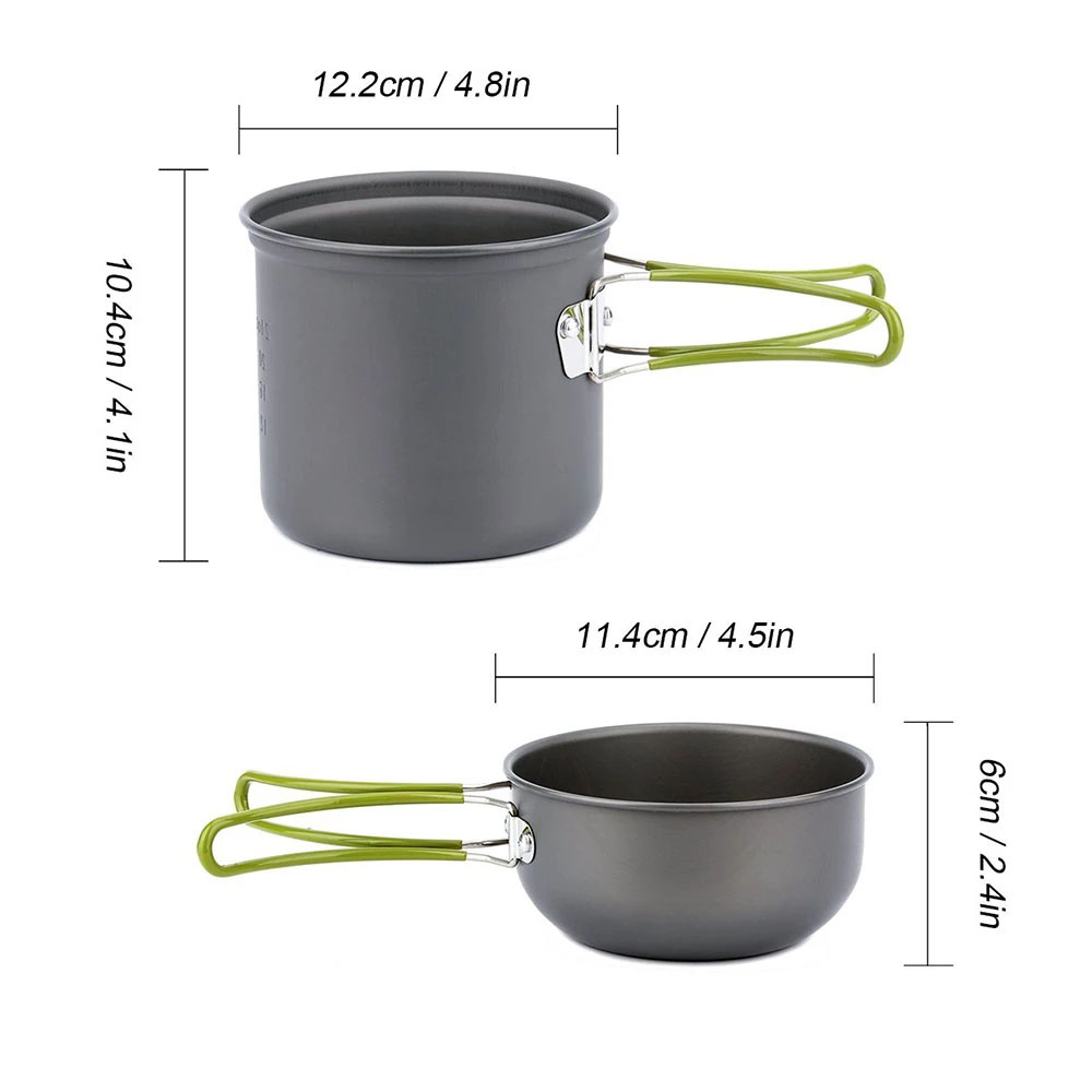 Zestaw naczyń kempingowych z k – Camping Outdoor Cooking Equipment recenzja i cena