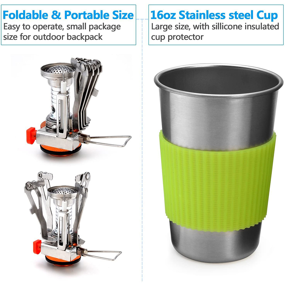 Zestaw naczyń kempingowych z k – Camping Outdoor Cooking Equipment recenzja i cena